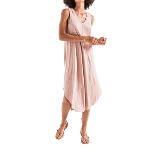 Z Supply Reverie Midi Dress in Desert Rose, Size Small, Casual Y2K Cottagecore